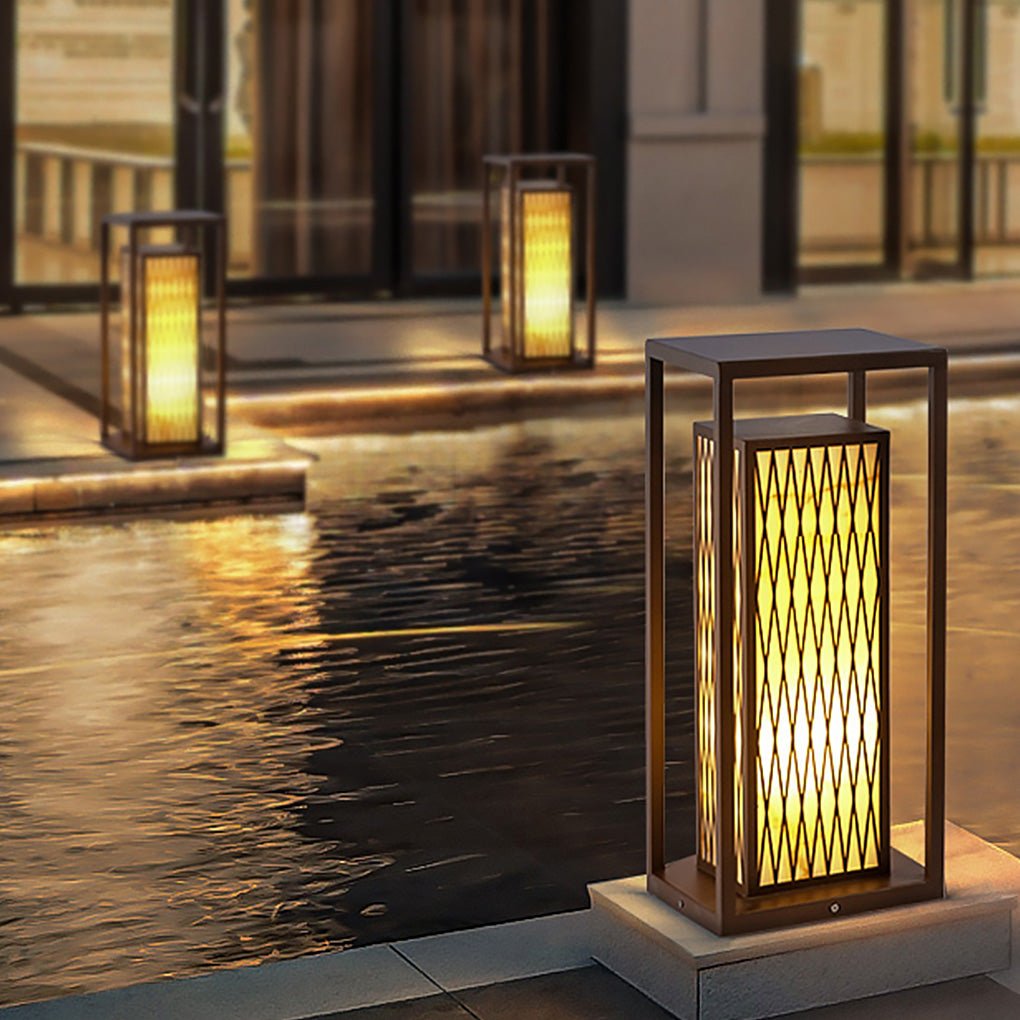 Retro Outdoor Waterproof Asian Style Courtyard Landscape Decorative Lighting