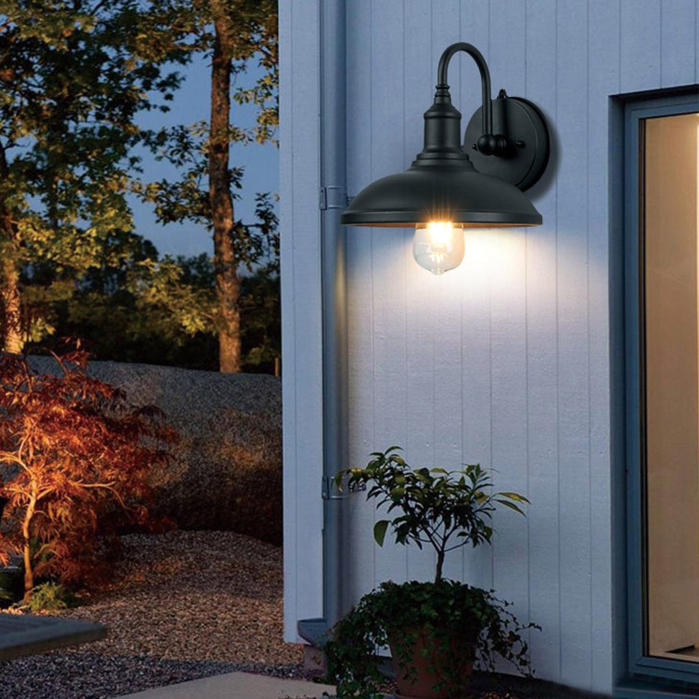 Retro Outdoor Waterproof Induction LED Wall Sconces Balcony Stair Garden Light