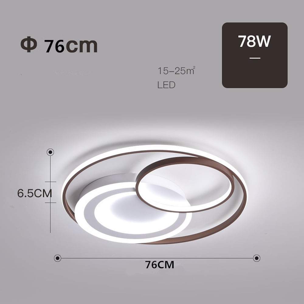 3 Rings Dimmable LED Modern Ceiling Lights Flush Mount Lighting Ceiling Lamp