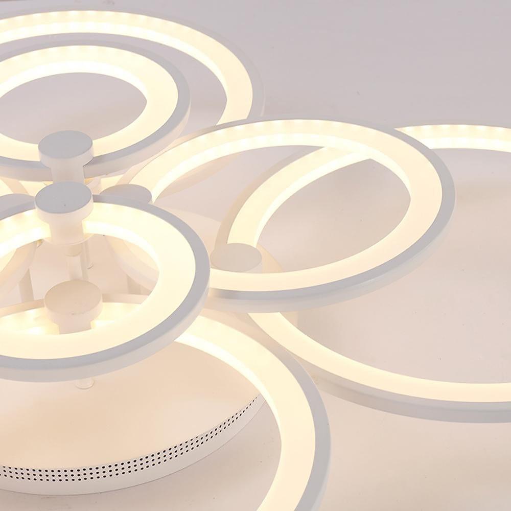 Multi Circles Dimmable LED Modern Ceiling Lights Flush Mount Lighting