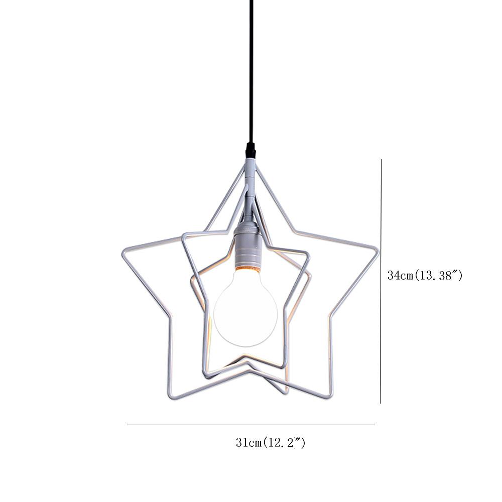 Multiple Star Shaped LED Modern Pendant Light Hanging Lamp Island Lights