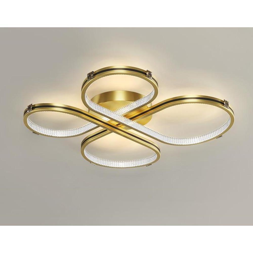 Circle Flower Design Dimmable LED Modern Ceiling Light Flush Mount Lighting