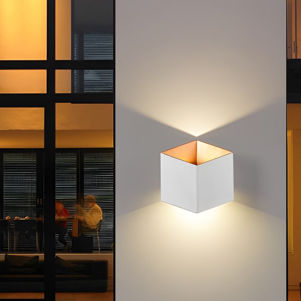 Square Waterproof up and down Lighting LED Modern Outdoor Wall Lights