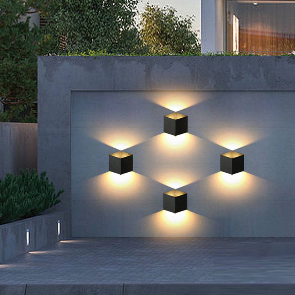 Square Waterproof up and down Lighting LED Modern Outdoor Wall Lights