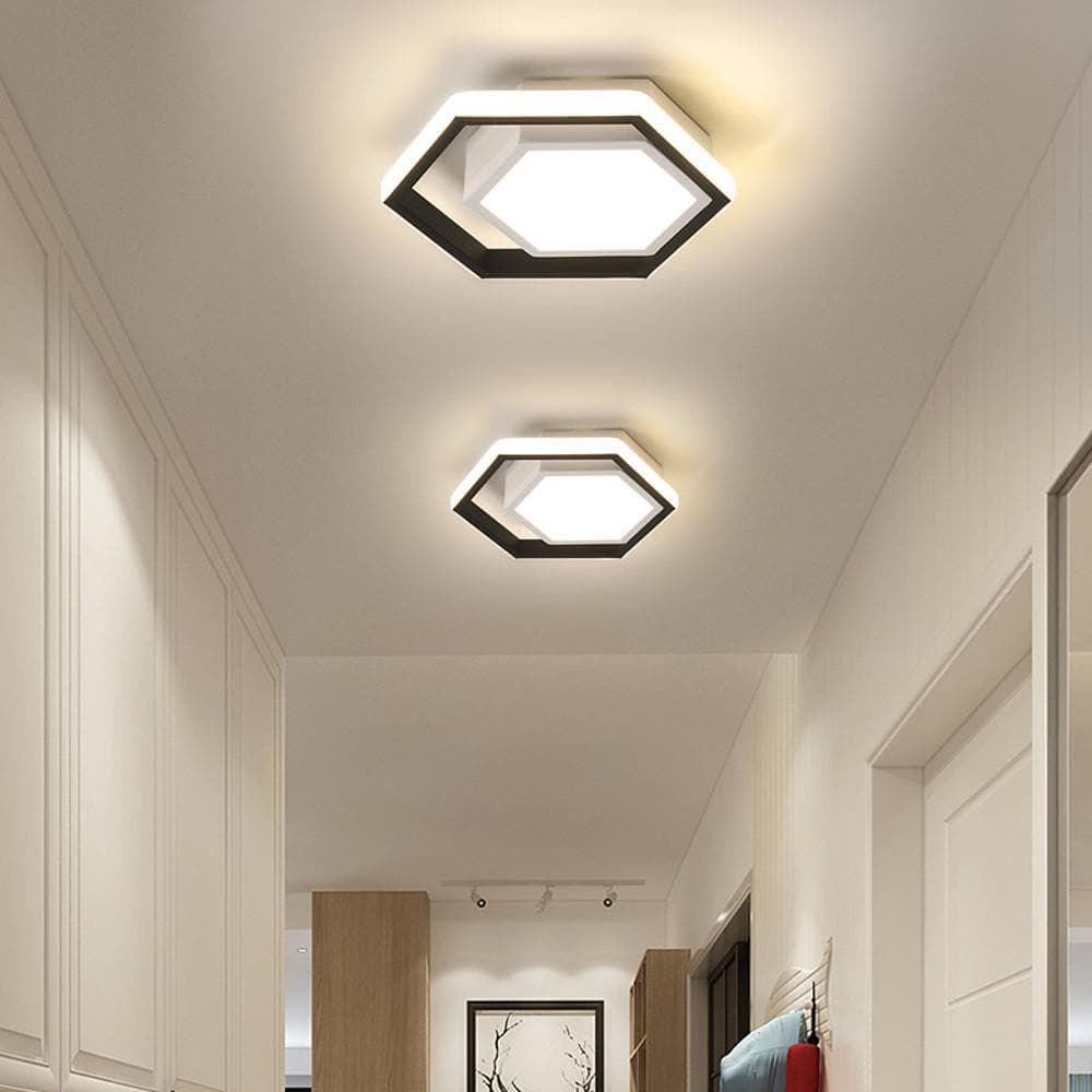 Hexagon Shaped LED Modern Flush Mount Lighting Ceiling Lights Hanging Light