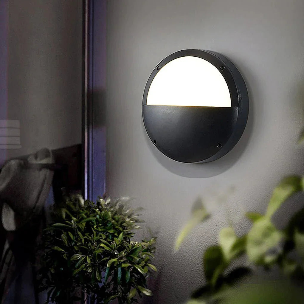 Round Outdoor Waterproof Wall Lamp LED Ceiling Lights Courtyard Balcony Sconce