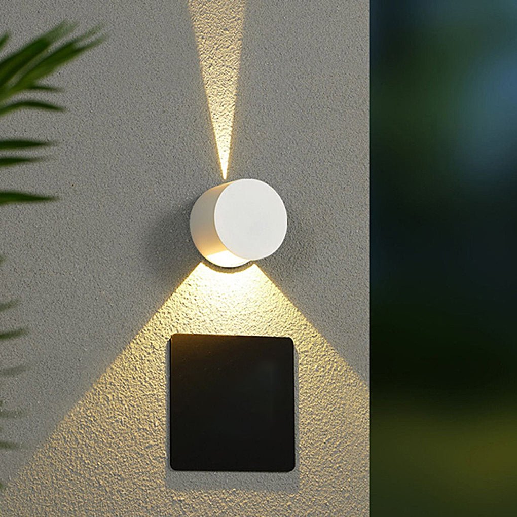 Round Up and Down Lights Waterproof LED Wall Lights for Indoor Outdoor Balcony