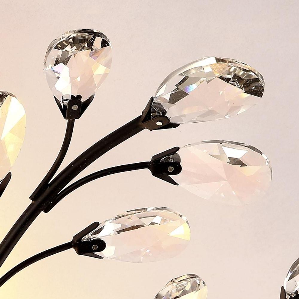 Unique Contemporary Chandeliers Crystal Flower Chandelier for Living Room