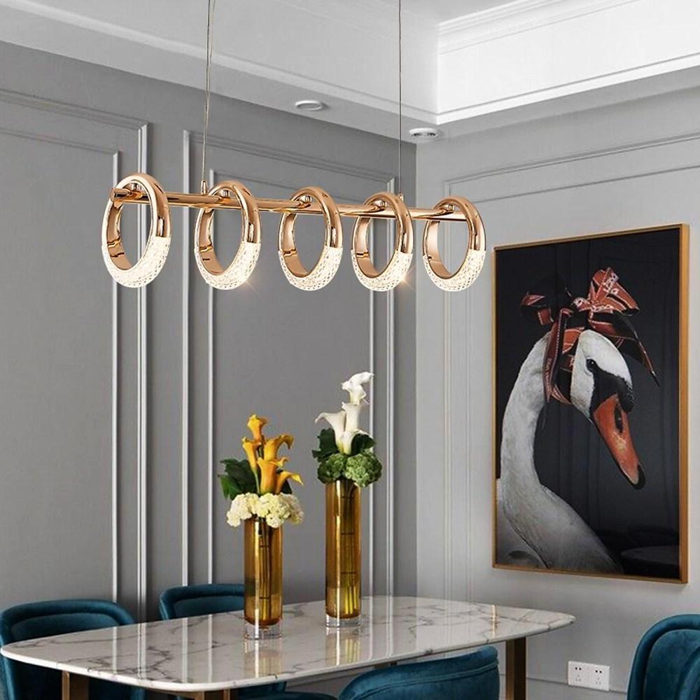 Uniform Ring Pendant Lighting LED Modern Kitchen Dining Room Lighting Ceiling Light