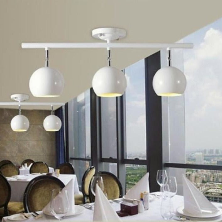 3-Light Bowled Metal Semi Flush Mount Ceiling Light �C Modern & Bright