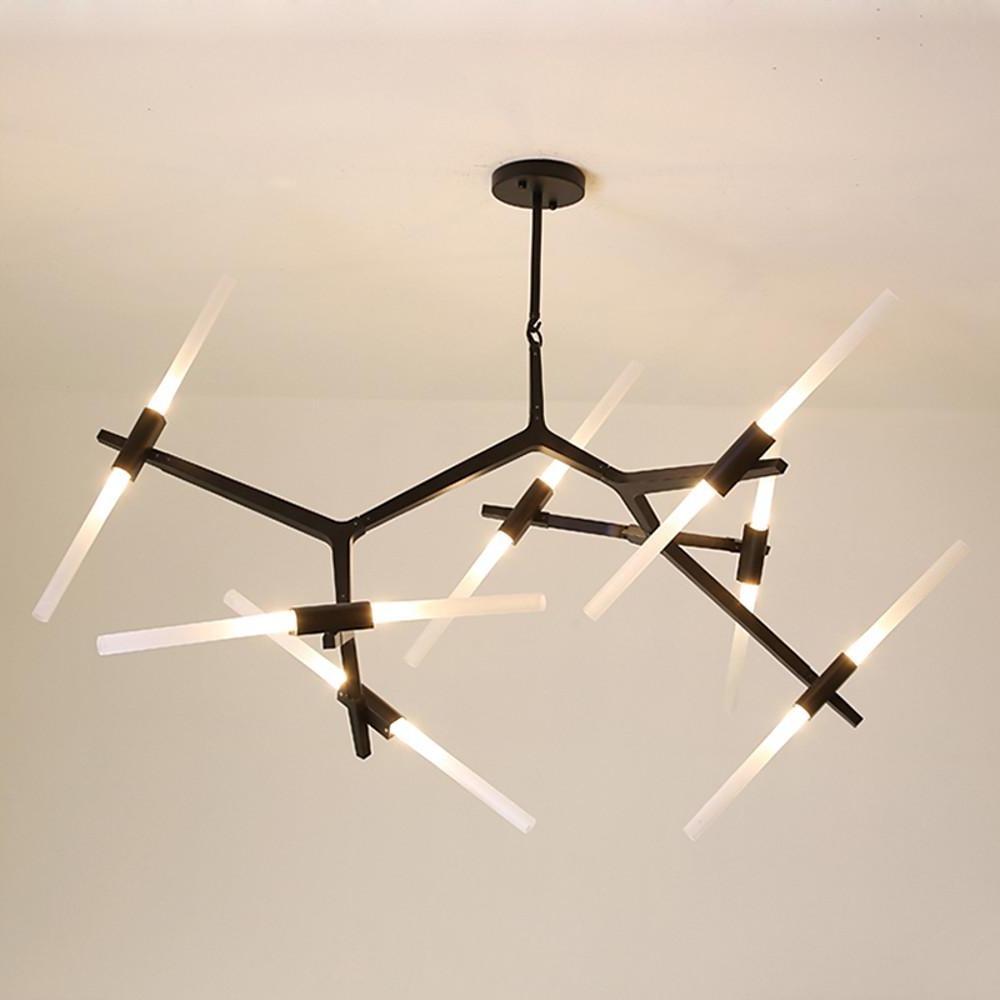 Industrial Drone Shaped Brass Chandelier Light Modern Sputnik Chandelier 14 LED Bulbs