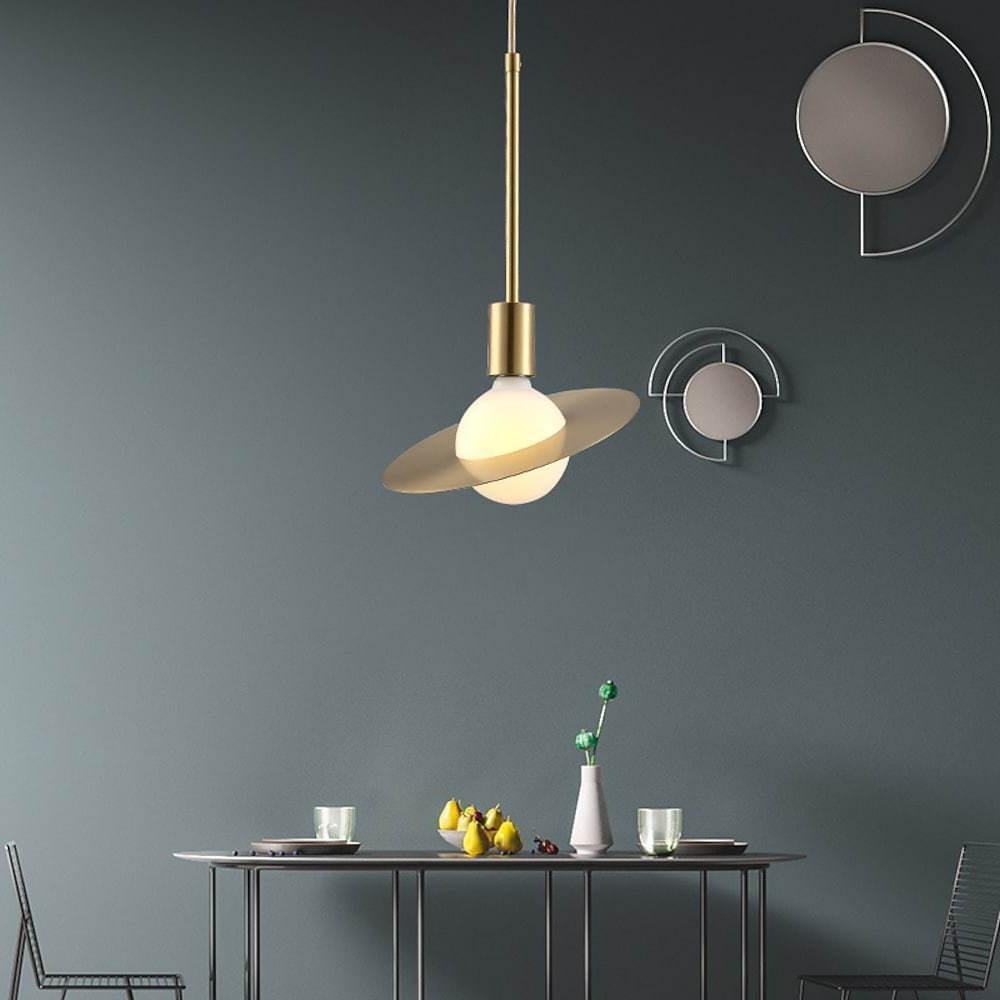 Ball-shaped LED Gold Modern Pendant Lighting Hanging Ceiling Lights