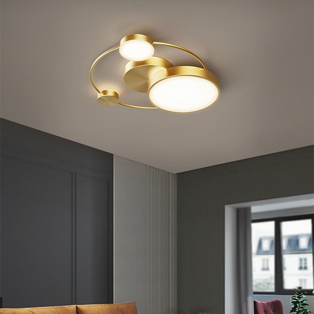 Artistic Circles Design Dimmable LED Modern Flush Mount Ceiling Lights