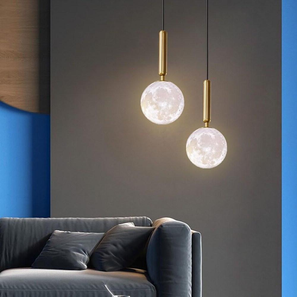 Modern Cylinder Globe Pendant Light Metal Acrylic Pendant Lighting