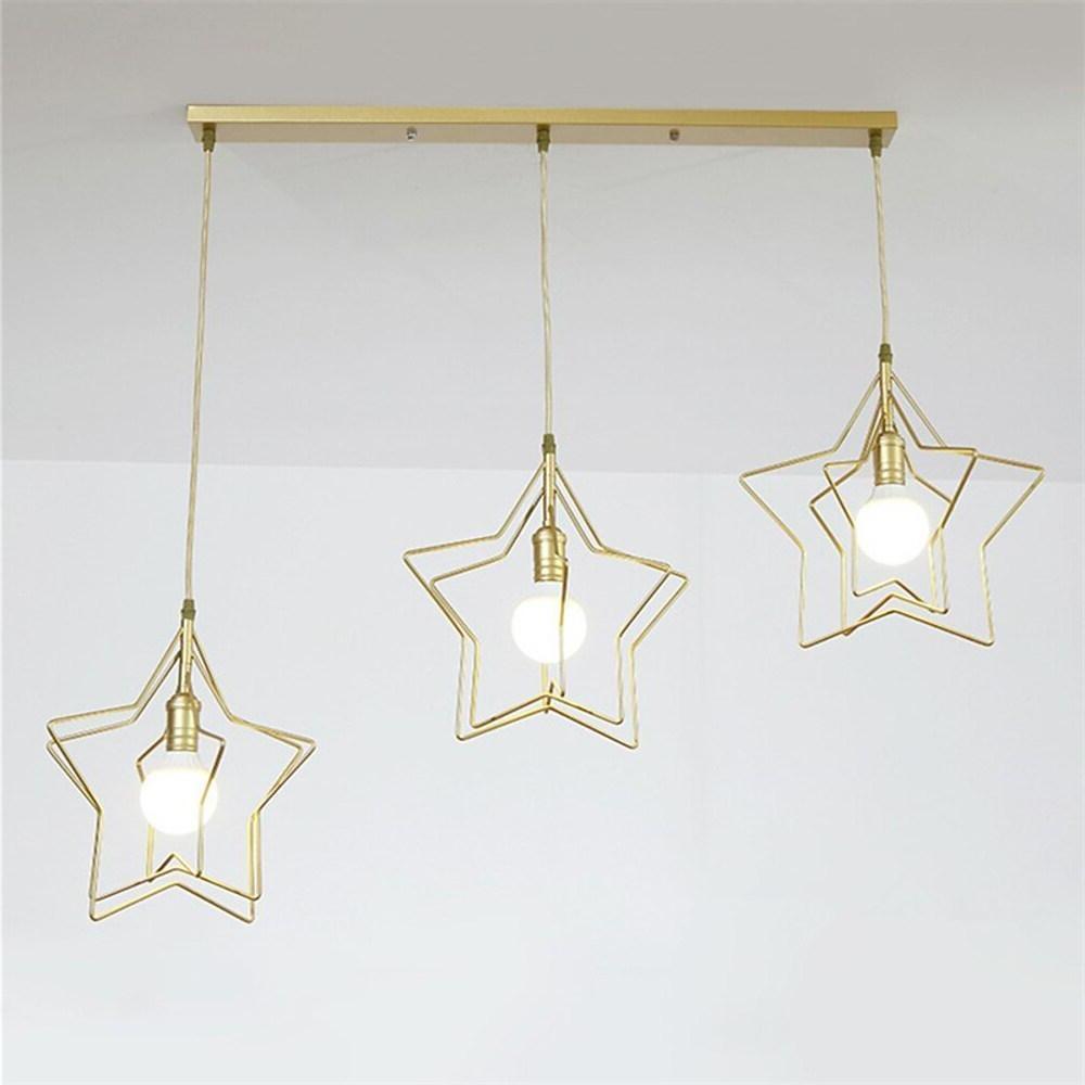 Multi Star Shaped Modern Pendant Lighting Metal Pendant Lighting