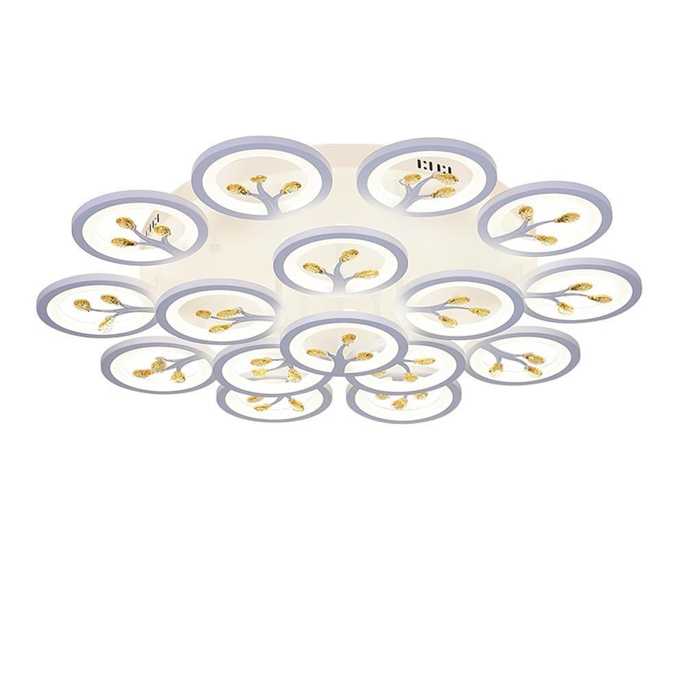 16 Lights Flower Dimmable LED White Nordic Ceiling Lights Flush Mount Lighting