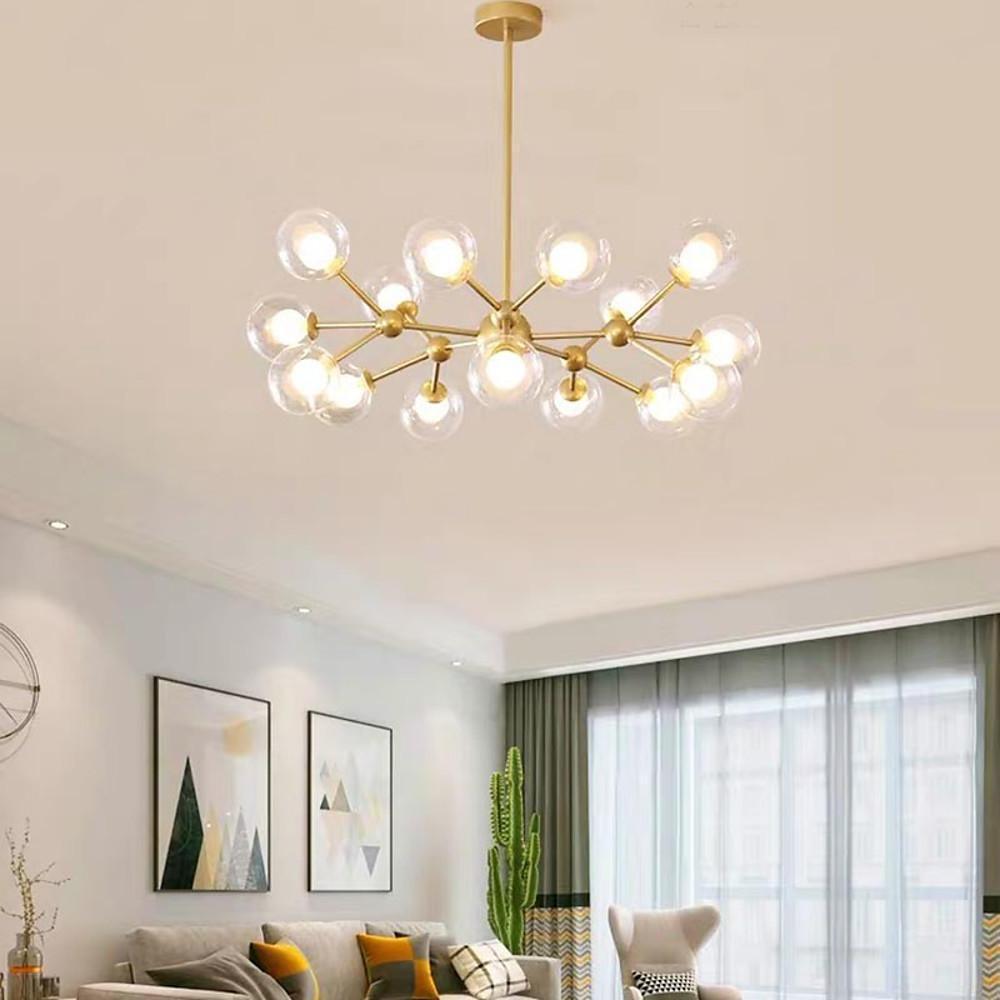 Modern Cluster Sputnik Chandelier Globe Chandelier 15 Bulbs