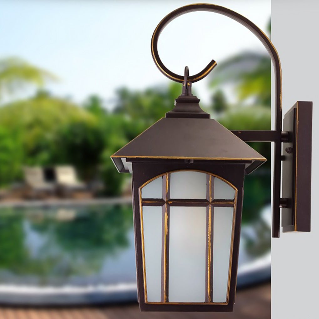 Retro Waterproof Iron Glass Modern Outdoor Wall Lights Wall Sconces Lighting