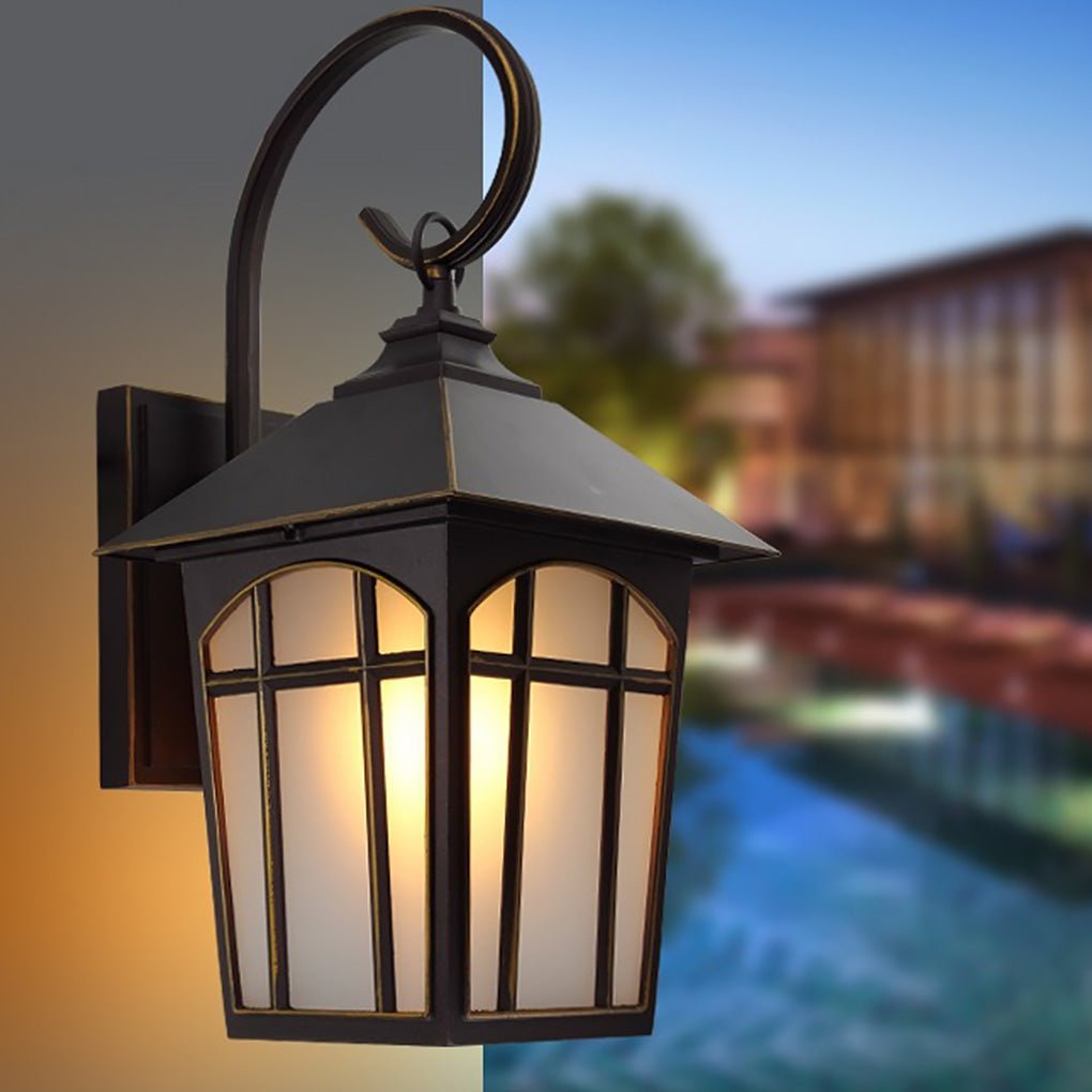 Retro Waterproof Iron Glass Modern Outdoor Wall Lights Wall Sconces Lighting