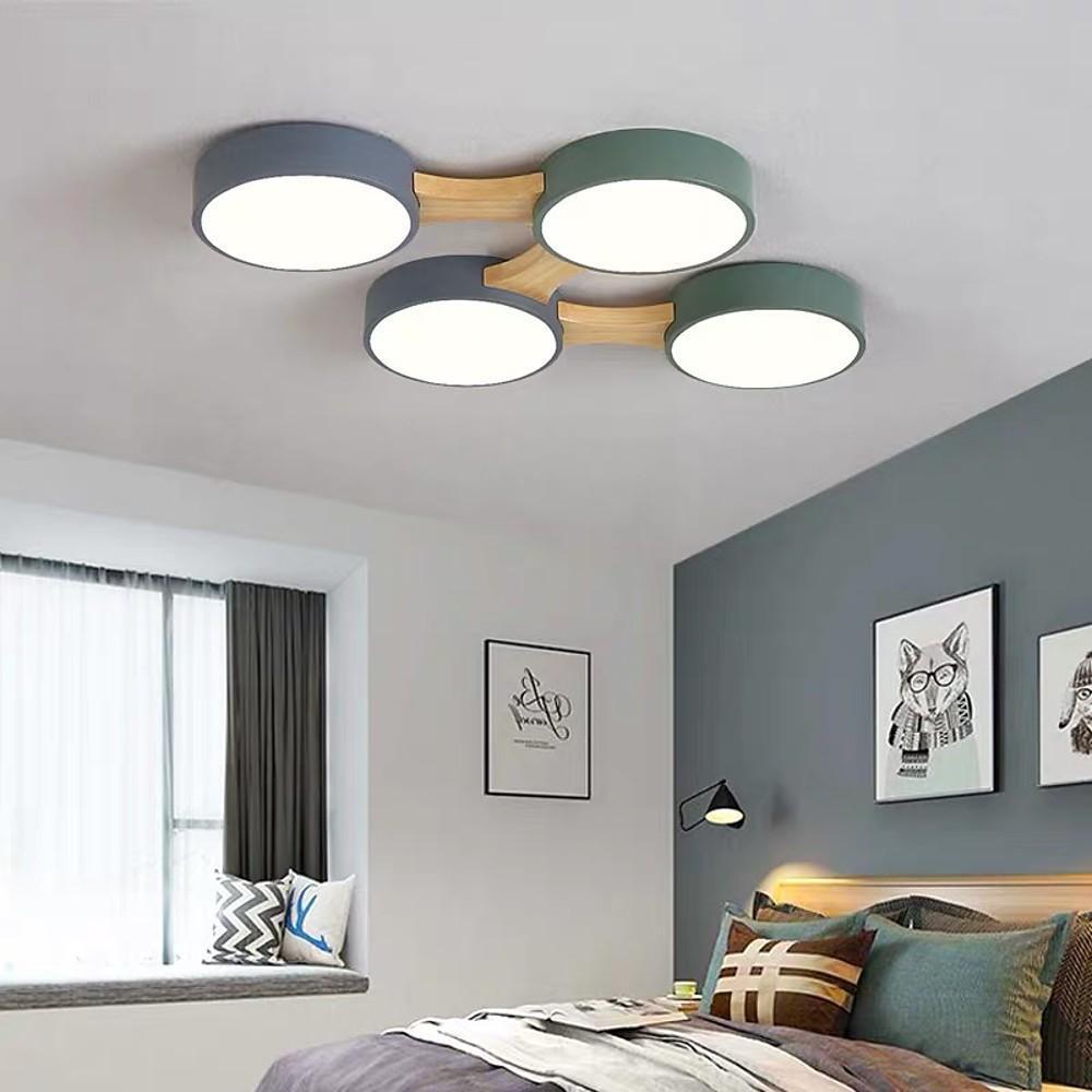 Circular 5 Lights LED Industrial Ceiling Lights Flush Mount Lighting