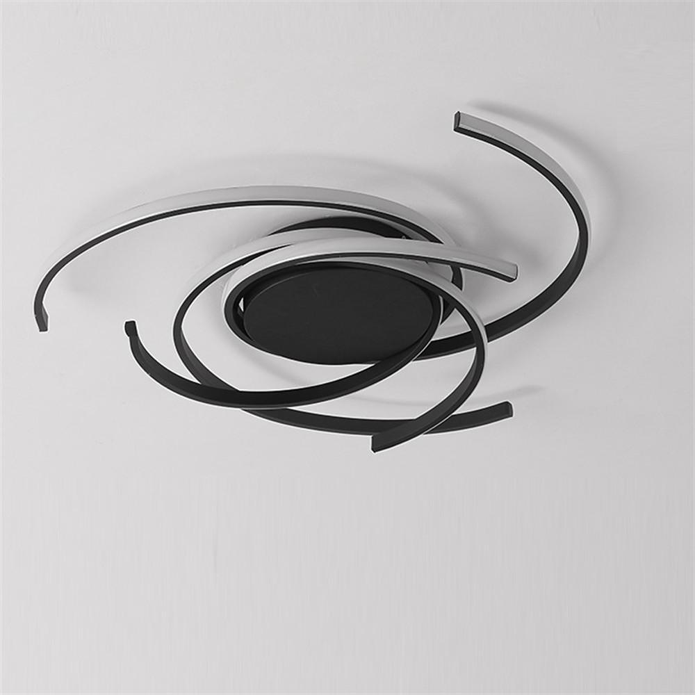 Abstract Curve Dimmable LED Nordic Ceiling Lights Flush Mount Lighting