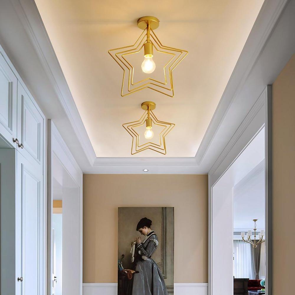 Multiple Metal Star LED Modern Pendant Lighting Hanging Ceiling Lights