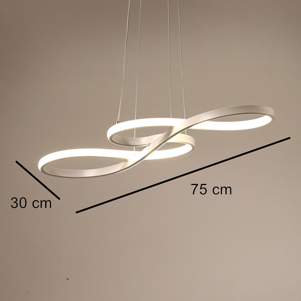 Sputnik Wave Design Semi Flush Chandeliers Metal Silica Gel Ceiling Lights