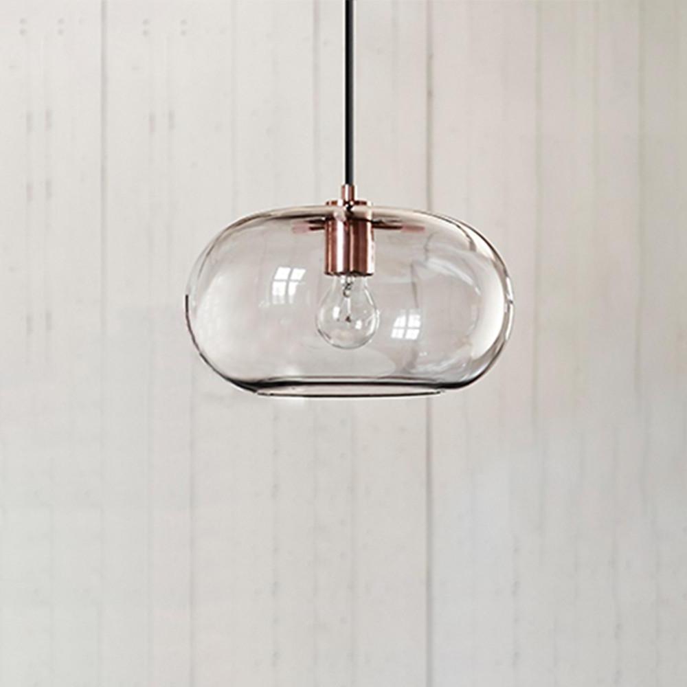 Artistic Electroplated Glass LED Nordic Pendant Lighting Island Light