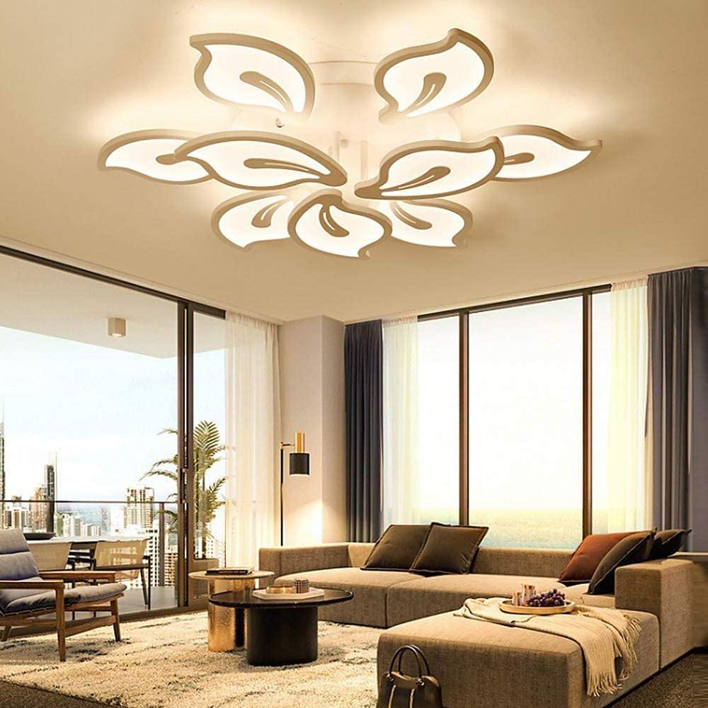 Geometric Flower Dimmable LED Modern Flush Mount Lighting Ceiling Light