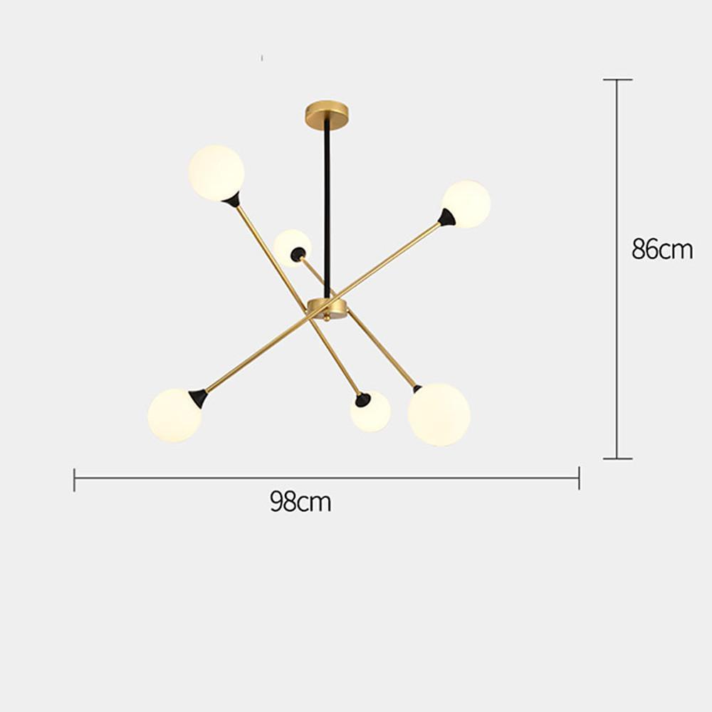 LED Modern Glass Sputnik Chandelier Pendant Light Hanging Lamp Island Lights