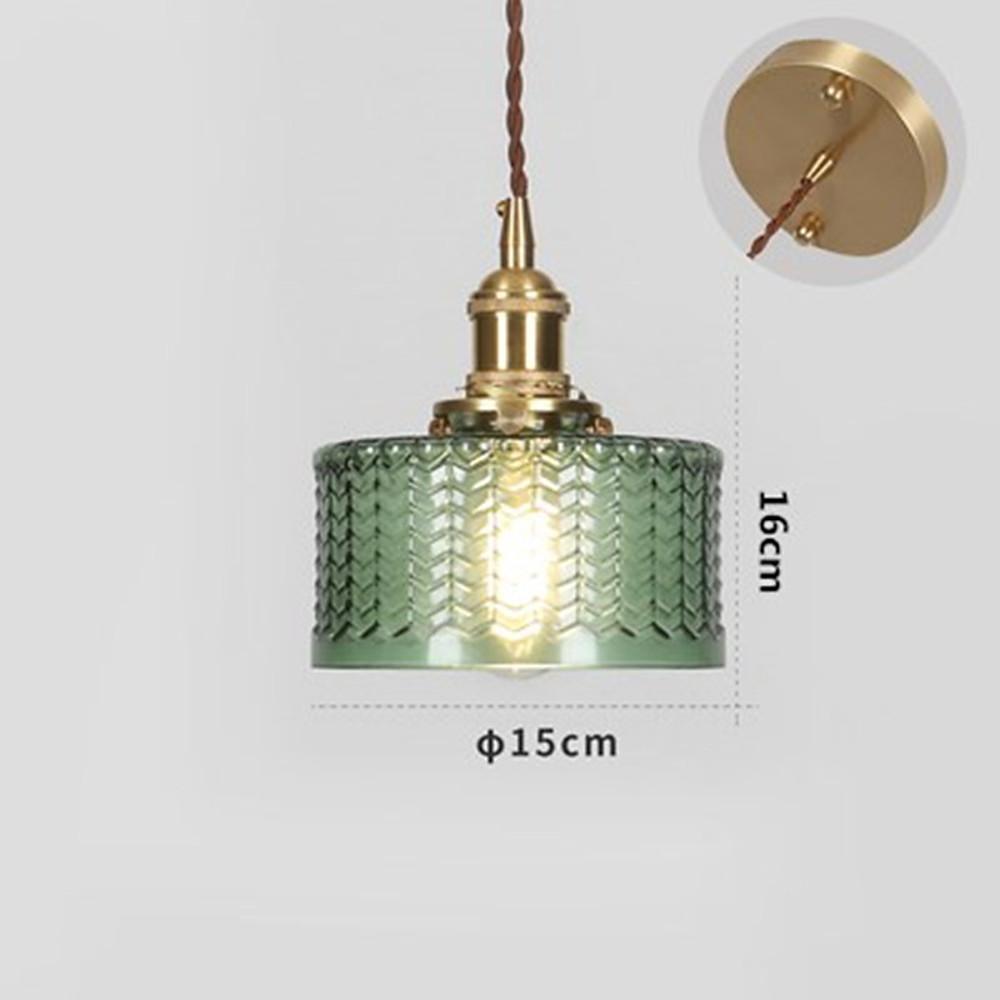 Circular Design Metal Glass Pendant Lighting Antique Pendant Lighting