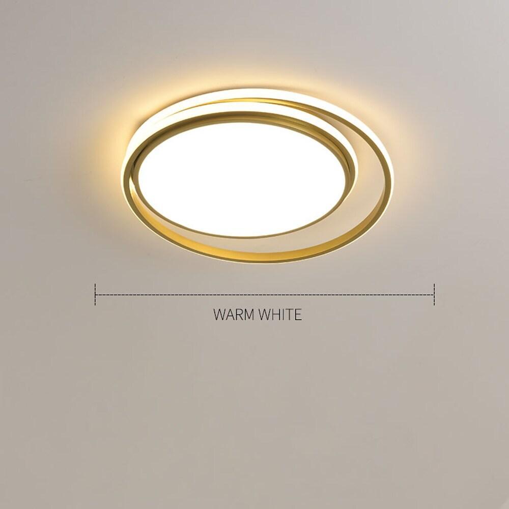 Circular Modern Acrylic LED Flush Mount Ceiling Light for Bedroom