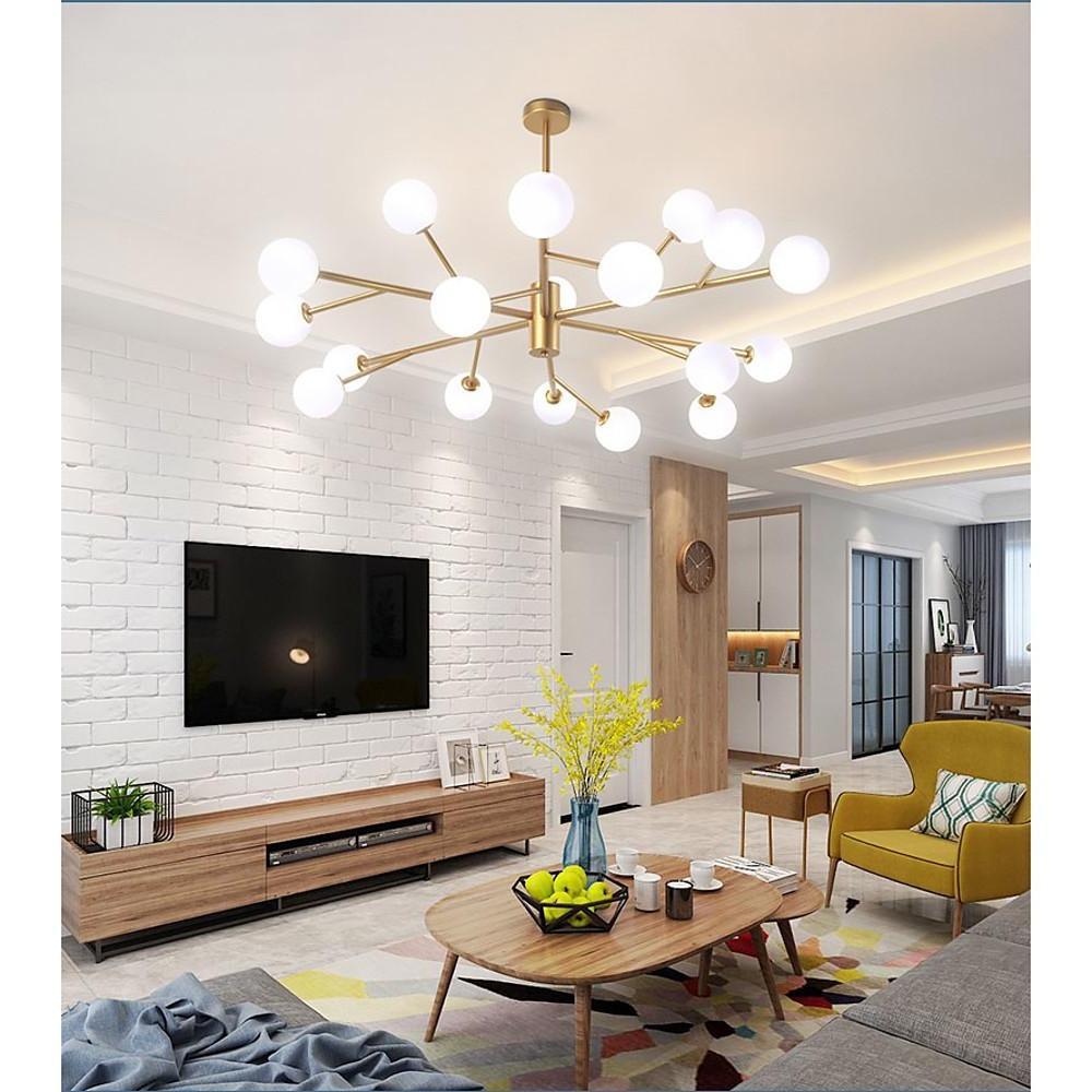 Cluster Globes Metal Bubble Glass Pendant Light LED Living Room Ceiling Lights