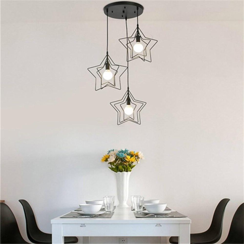 Multi Star Shaped Modern Pendant Lighting Metal Pendant Lighting