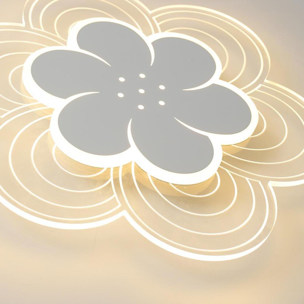 Flower Shapes Dimmable LED White Modern Ceiling Lights Flush Mount Lighting