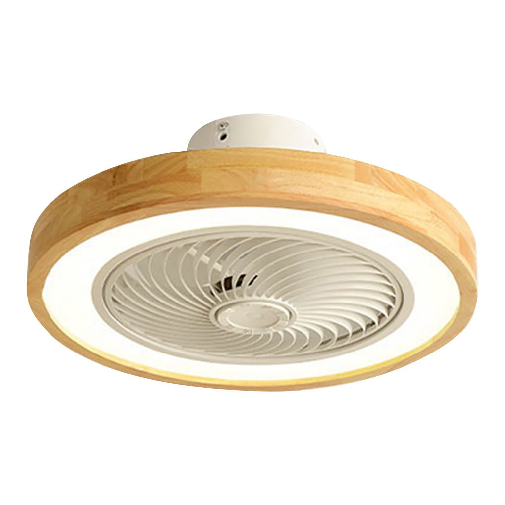 Three-level Wind Regulation Nordic Modern Bladeless Ceiling Fans with Lights and Remote Control