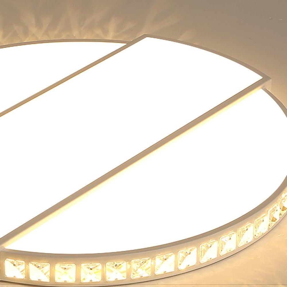 Circle Rectangular Flush Mount Light Fixtures Single LED Ambient Light