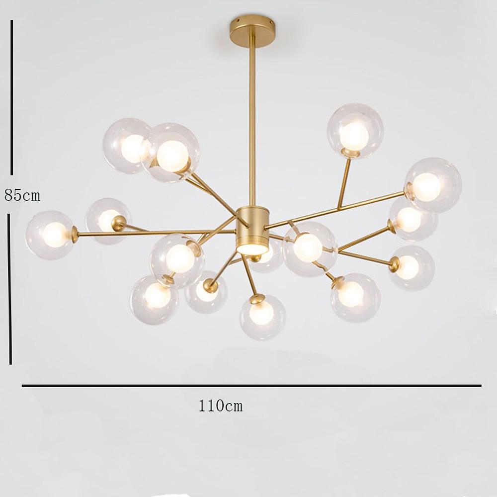 9 Lights Glass LED Modern Chandeliers Ceiling Lights Pendant Light