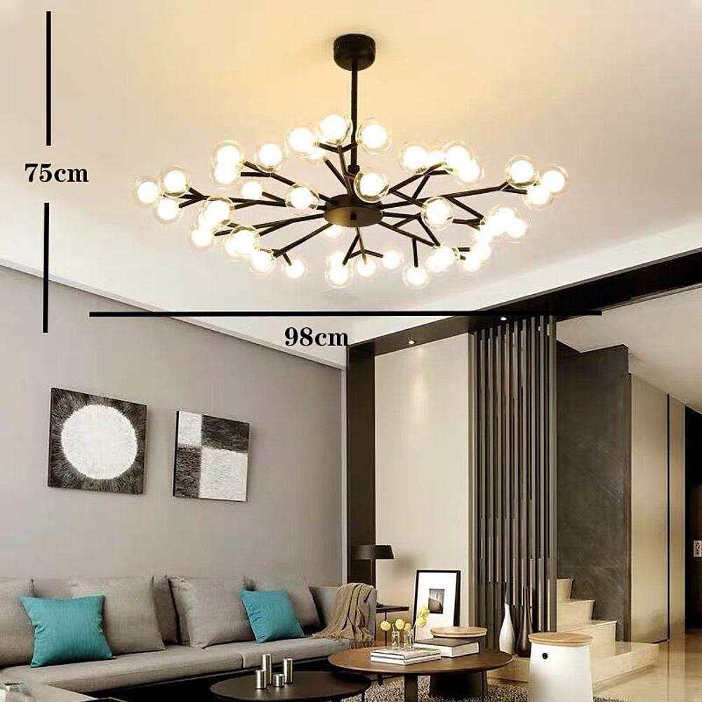 45 Lights LED Cluster Design Glass Modern Chandelier Ceiling Light