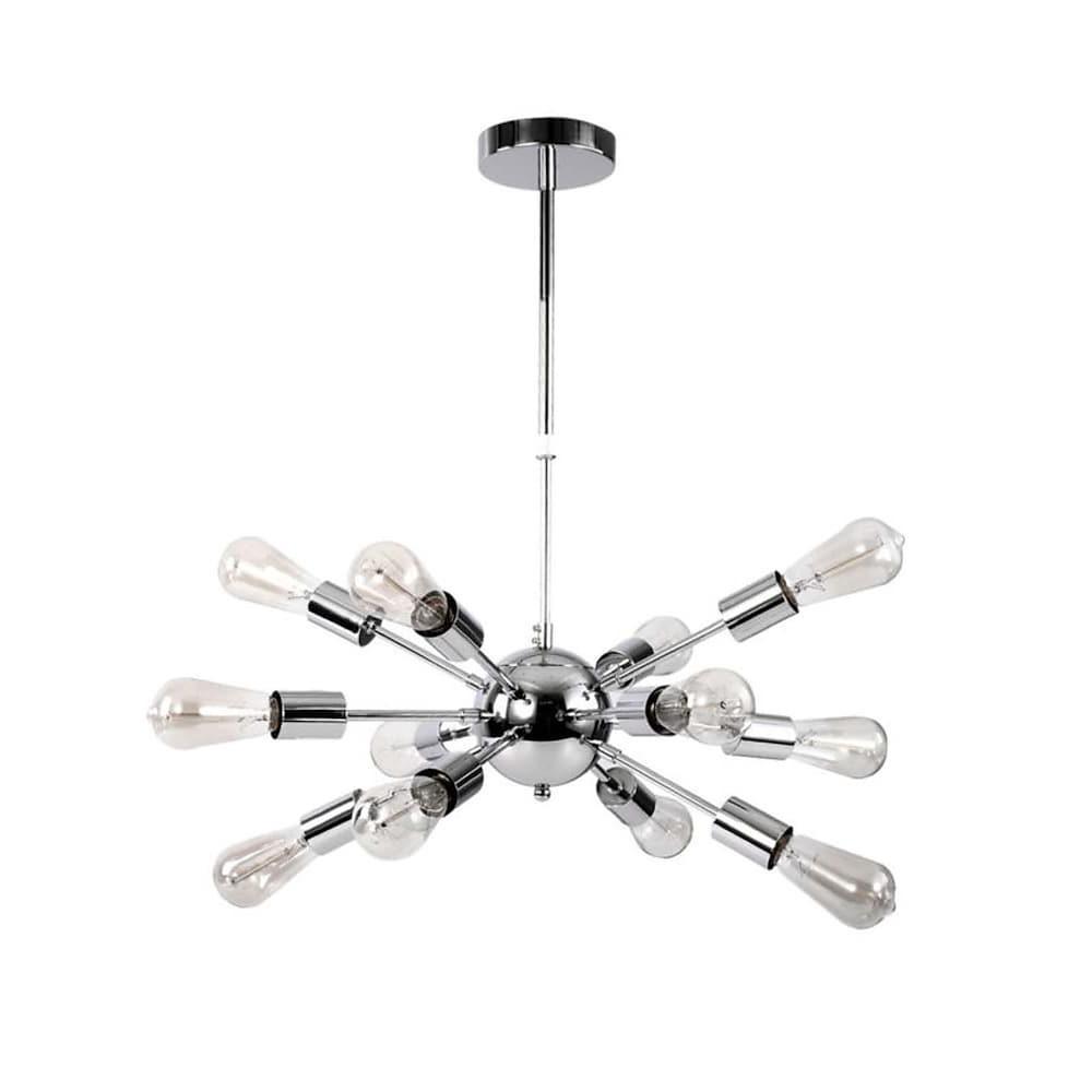 Modern Dining Room Chandeliers Kitchen Sputnik Chandelier with 12 Bulbs