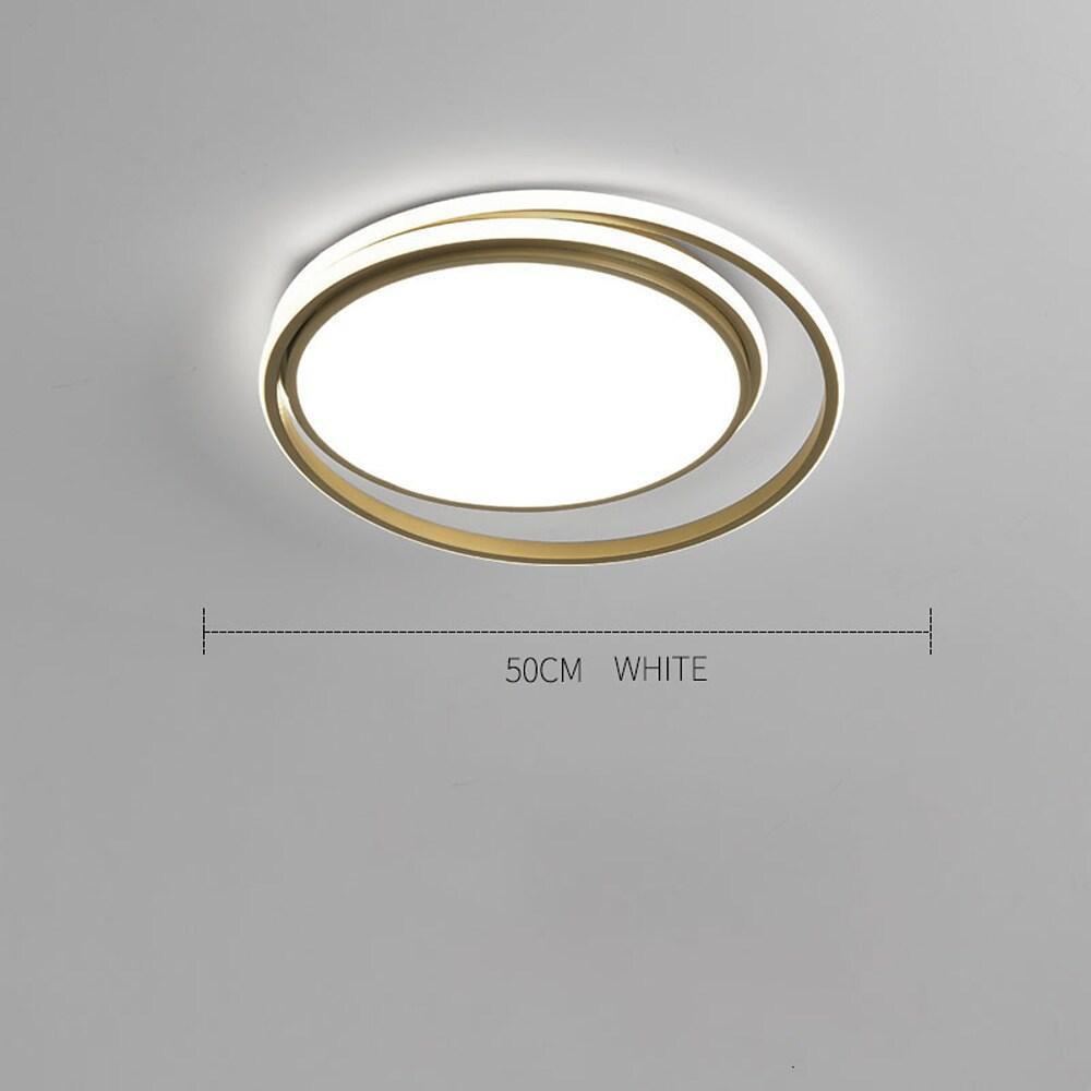 Circular Modern Acrylic LED Flush Mount Ceiling Light for Bedroom