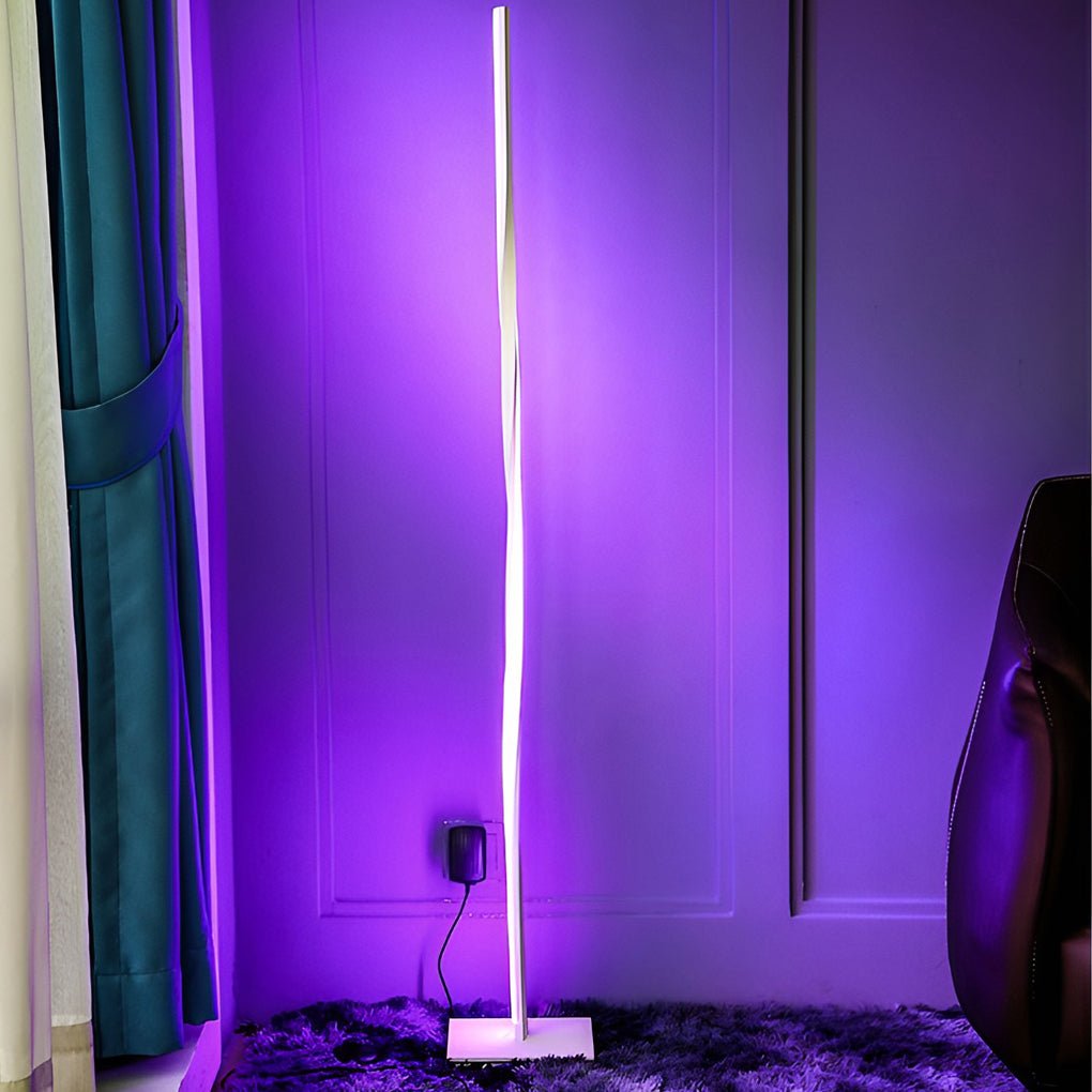 49 Inch LED Twisted Floor Lamp