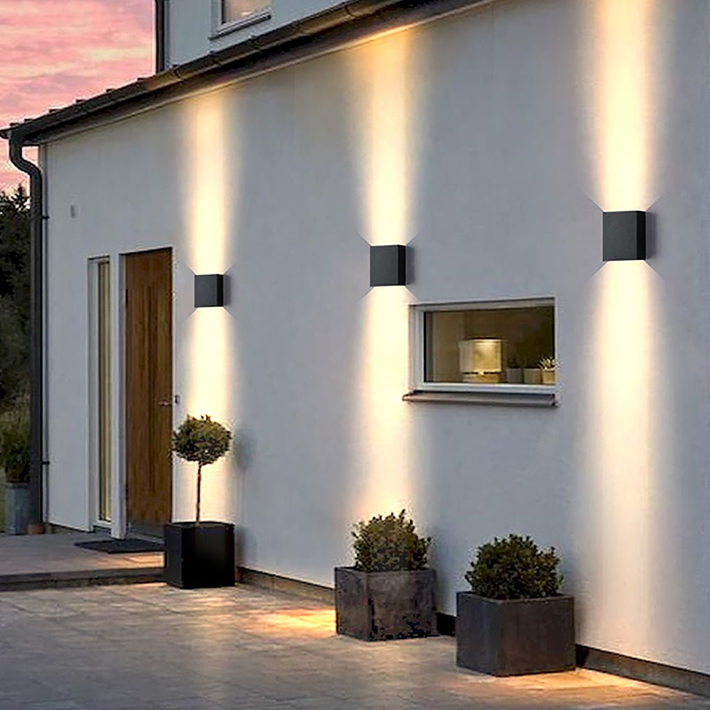 Gorgeous Led Up Down Exterior Lights Modern Outdoor Wall Lighting