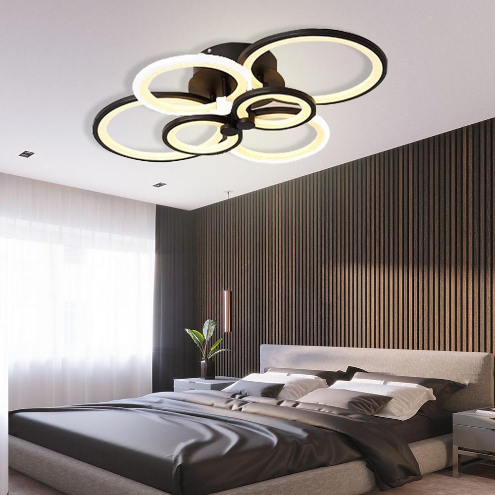 Multi Circles Dimmable LED Modern Ceiling Lights Flush Mount Lighting