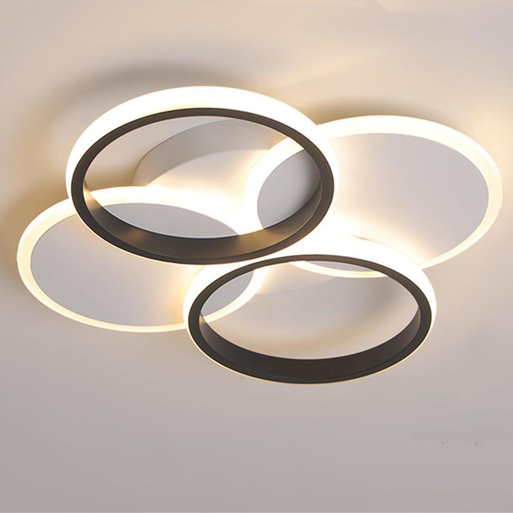 4 Circle Modern Flush Mount Lights Geometrical LED Ceiling Lights