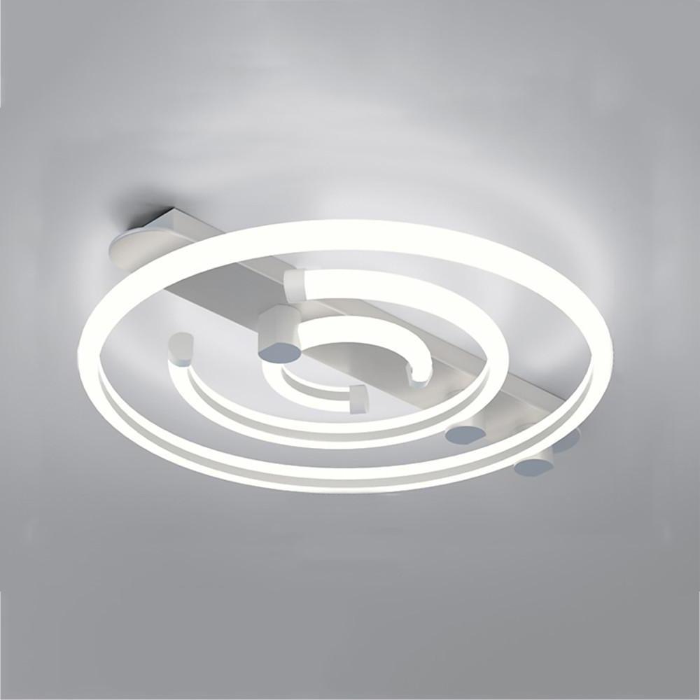 Circular Abstract LED Flush Mount Ceiling Light for Bedroom