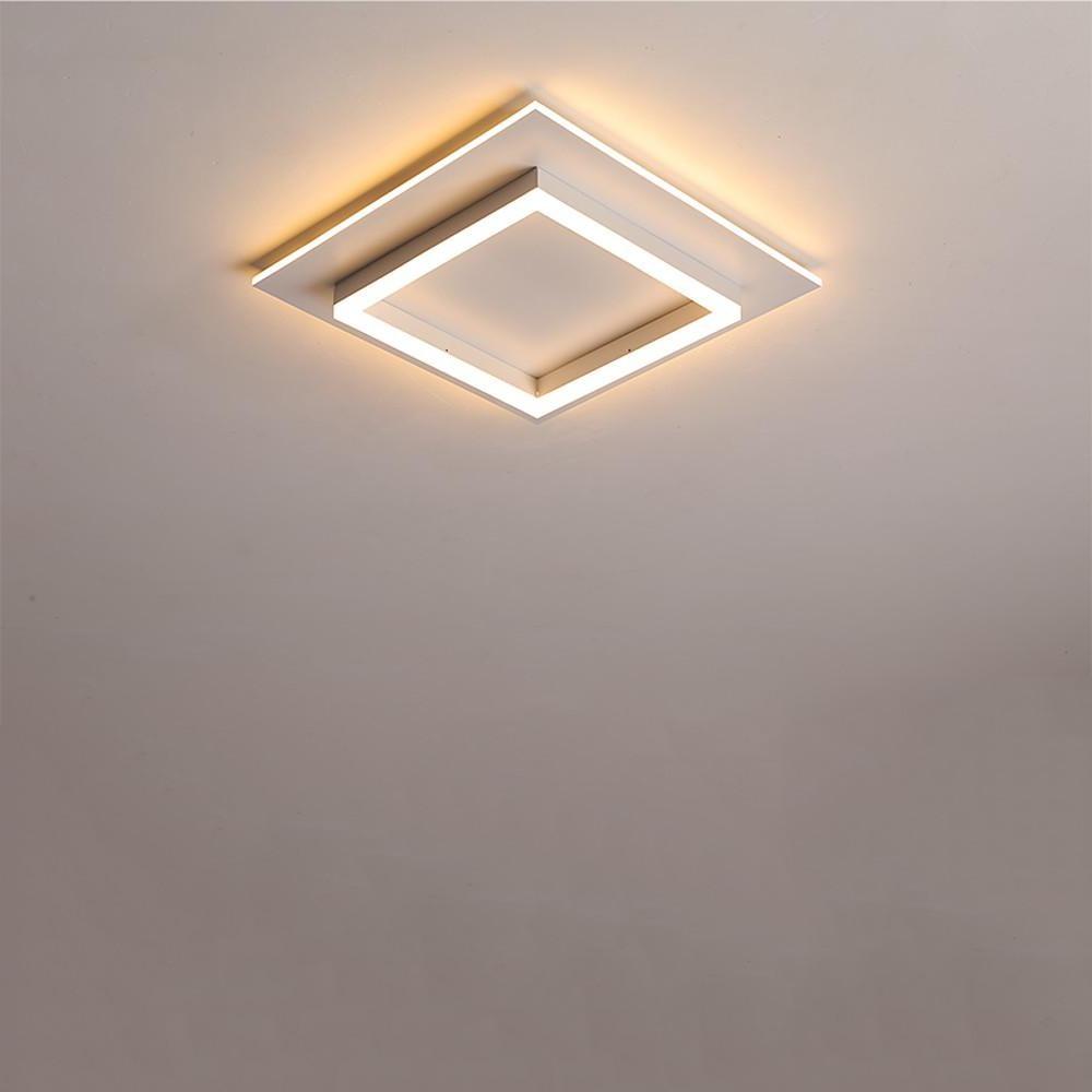 Two Square Shaped Modern LED Flush Mount Ceiling Light for Bedroom