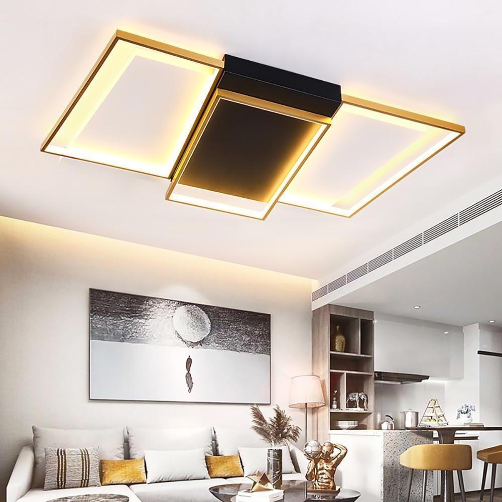 Rectangle Round LED Modern Flush Mount Lighting Ceiling Lights Chandeliers