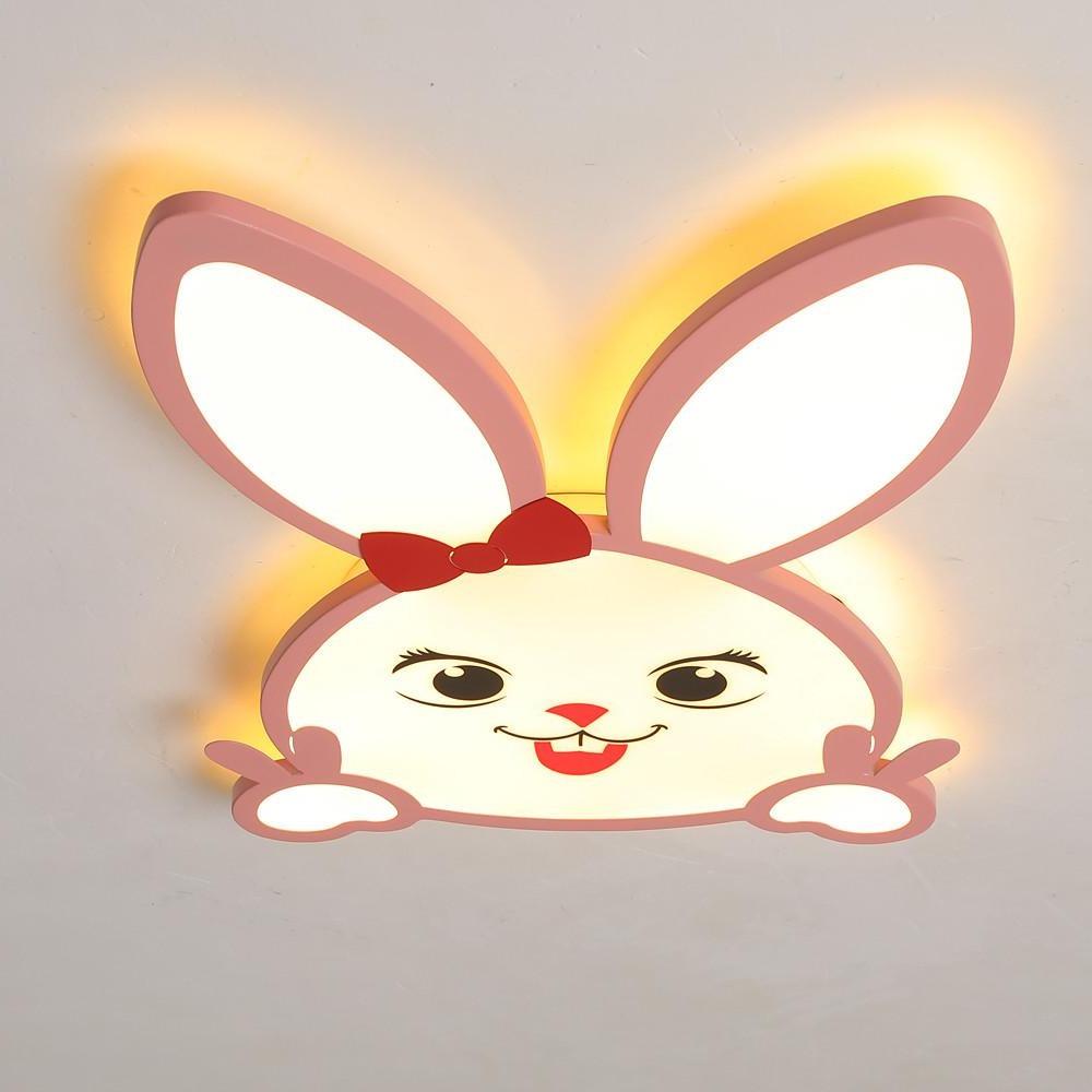 Novelty Bunny LED Flush Mount Ceiling Light for Baby Kids Lighting