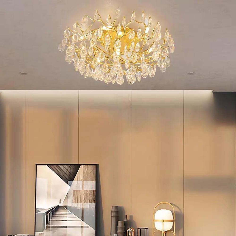 Firefly Sputnik Chandelier Modern LED Flush Mount Ceiling Light